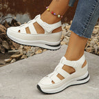 Ebba | Women's Cage Strap Velcro Platform Sport Sandals