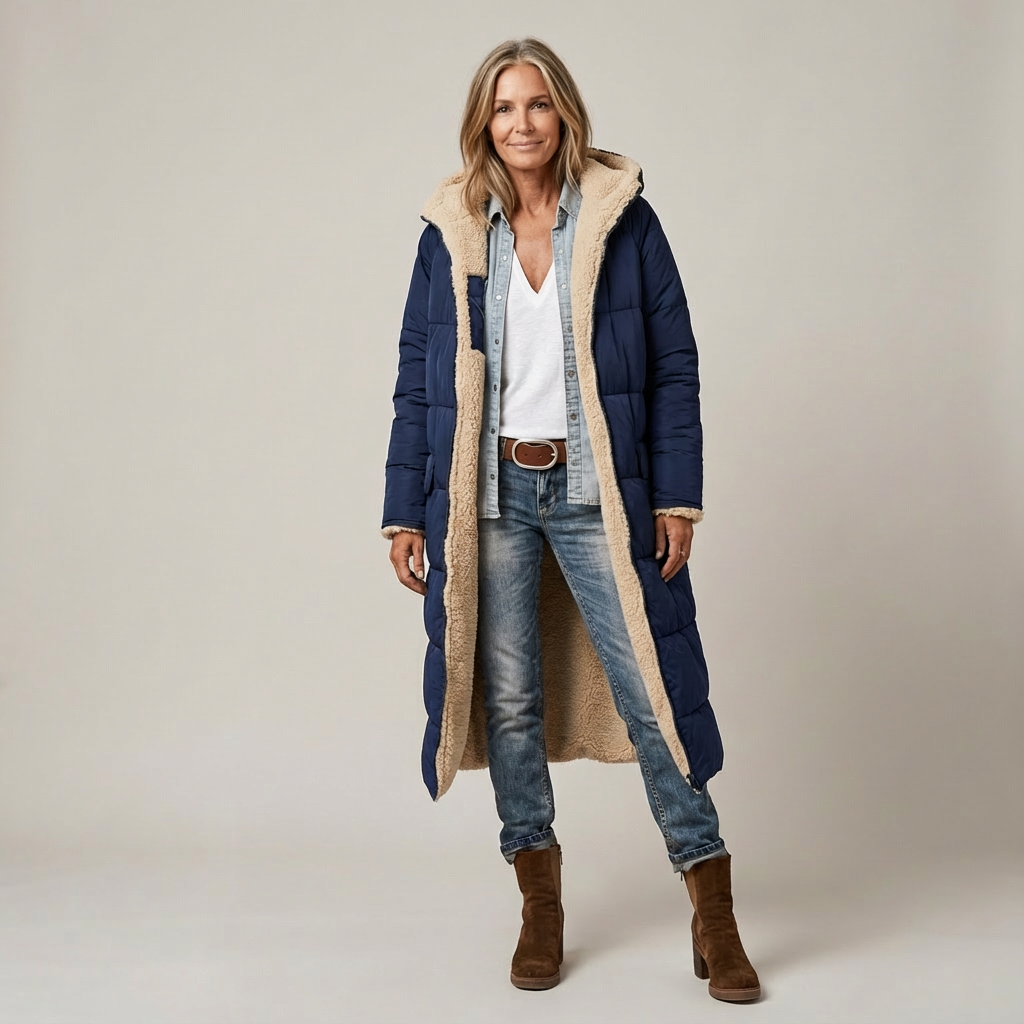 Amelia | Elegant Reversible Coat for Women