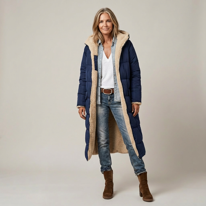 Amelia | Elegant Reversible Coat for Women