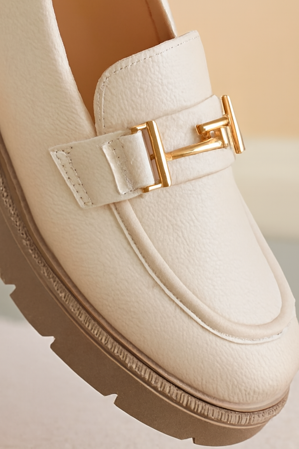Eira | Women's Chic Platform Mary Janes with Gold Buckle Detail