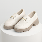 Eira | Women's Chic Platform Mary Janes with Gold Buckle Detail