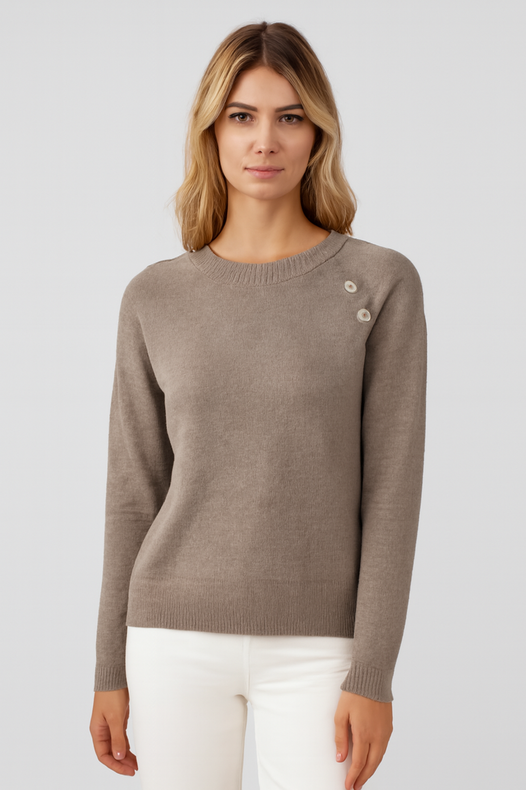 Elise | Women's Button Detail Sweater