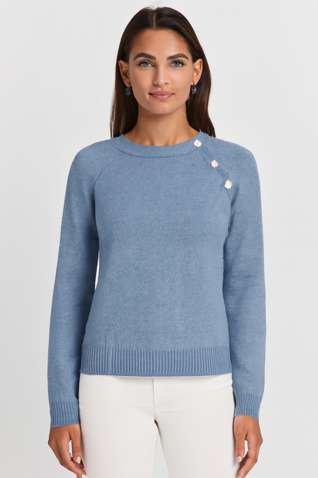 Elise | Women's Button Detail Sweater