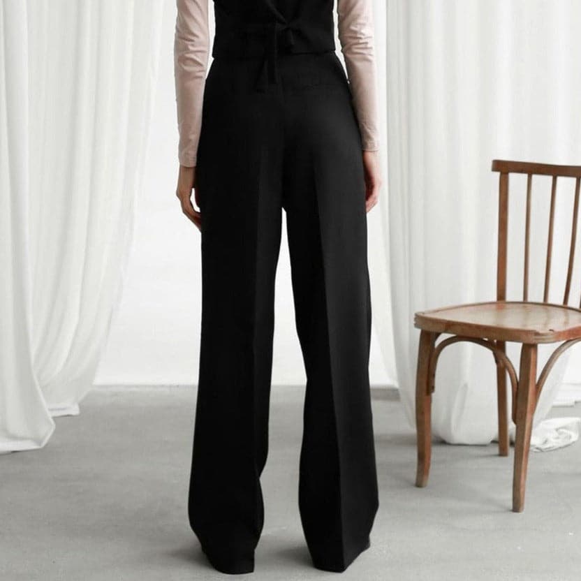 Fiora | Women's High Waist Wide Leg Trousers