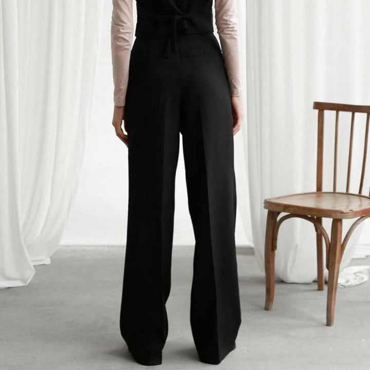 Fiora | Women's High Waist Wide Leg Trousers