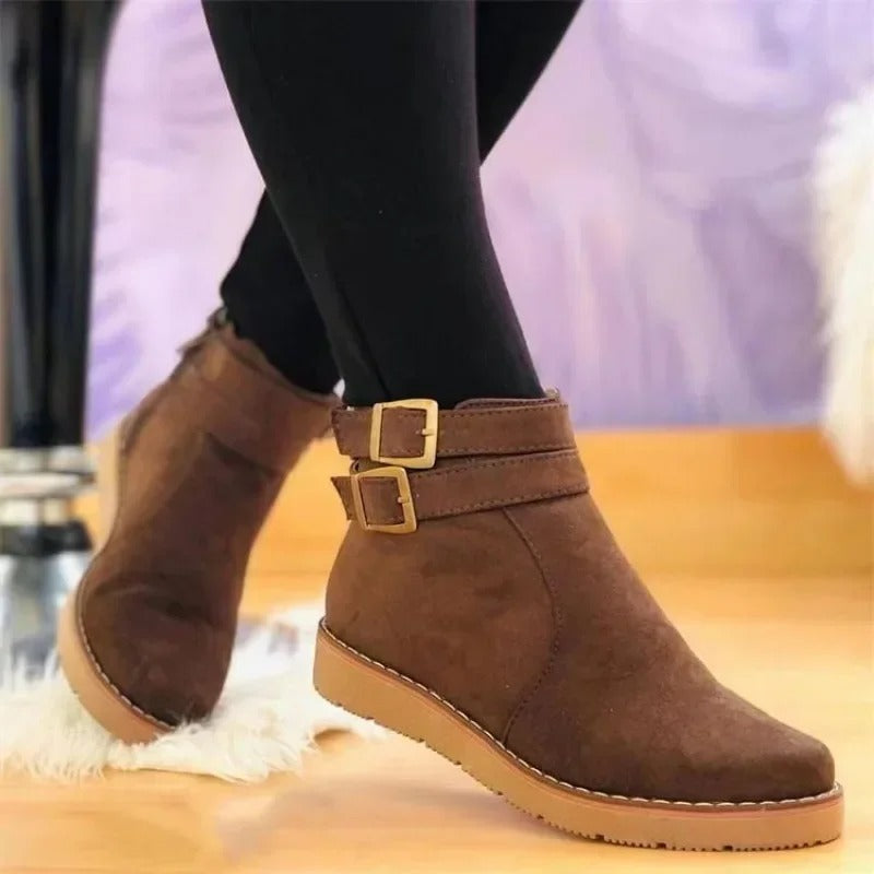 Eowyn | Women's Double Buckle Ankle Boots