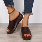 Esme | Women's Lightweight Open-Toe Platform Slides