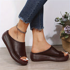 Esme | Women's Lightweight Open-Toe Platform Slides