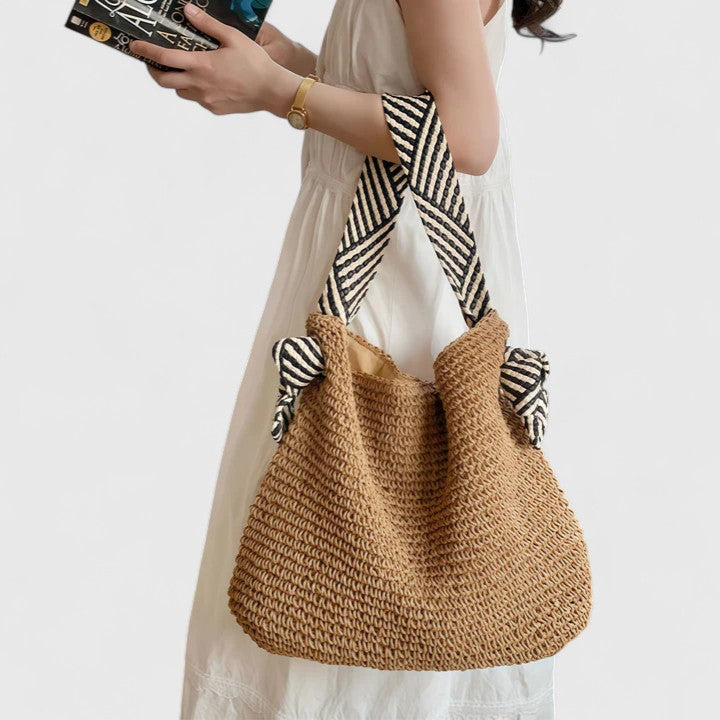 Fenella | Women's Woven Straw Shoulder Bag