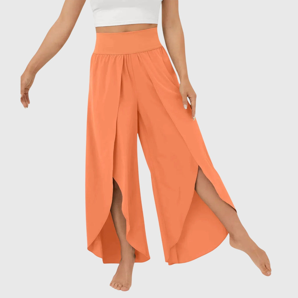 Mirella | Women's Wide Leg Split Hem Pants