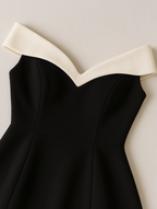 Aveline | Women's Chic Off-Shoulder A-Line Mini Dress