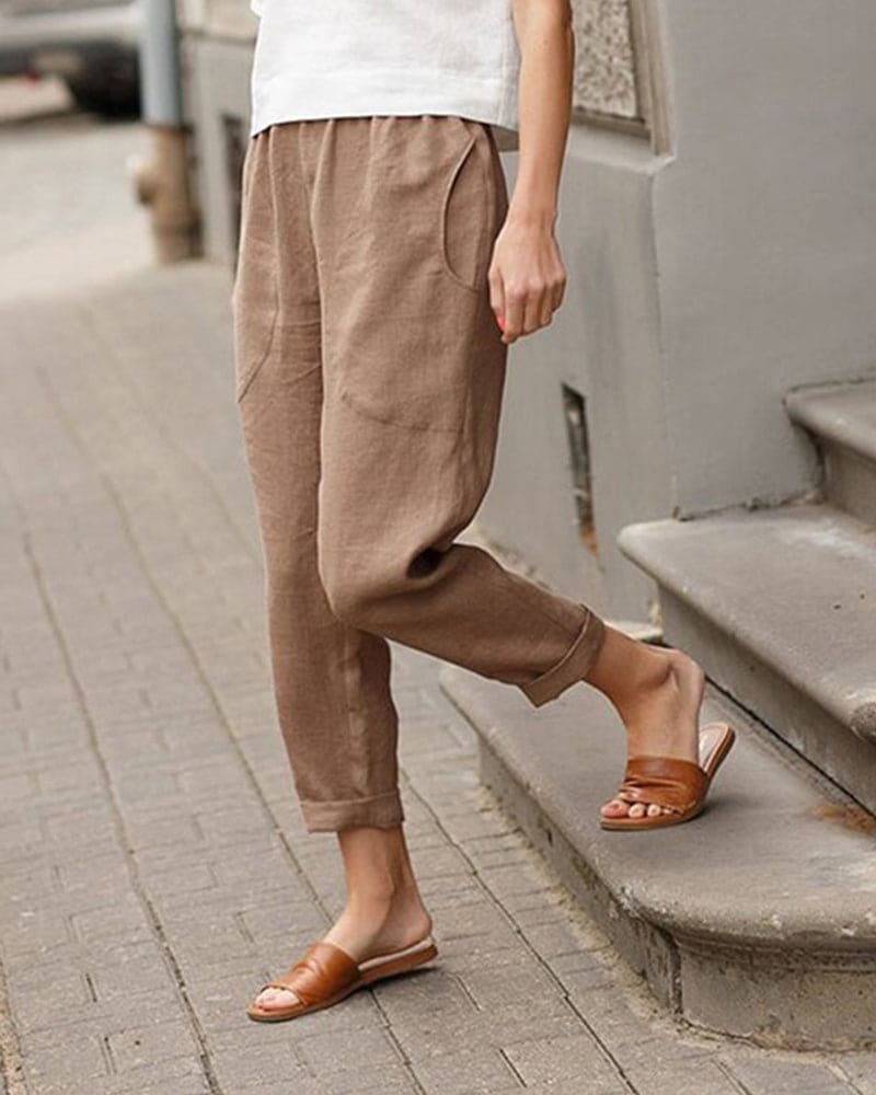 Tove | Women's Summer Cropped Trousers