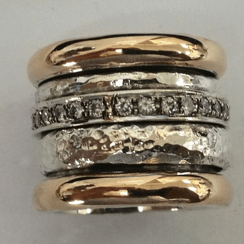 Novera | Women's Vintage Layered Multi-Band Statement Ring