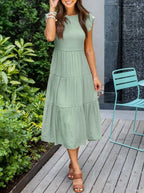 Kelby | Women's Smocked Tiered Midi Dress