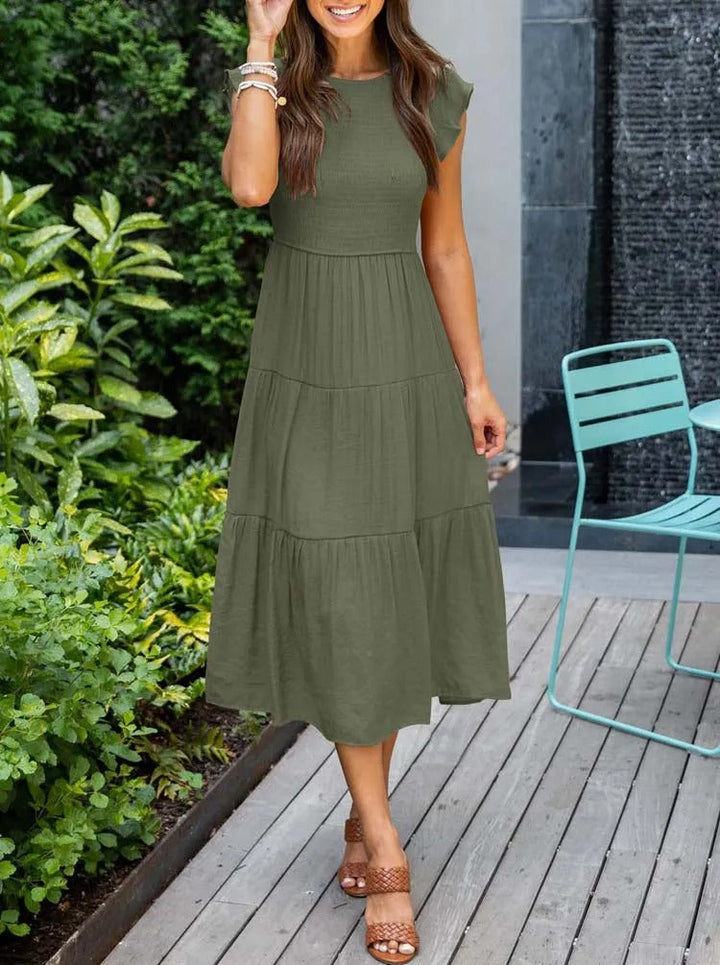 Kelby | Women's Smocked Tiered Midi Dress