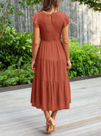 Kelby | Women's Smocked Tiered Midi Dress