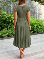 Kelby | Women's Smocked Tiered Midi Dress