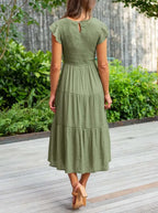 Kelby | Women's Smocked Tiered Midi Dress