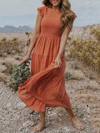Kelby | Women's Smocked Tiered Midi Dress