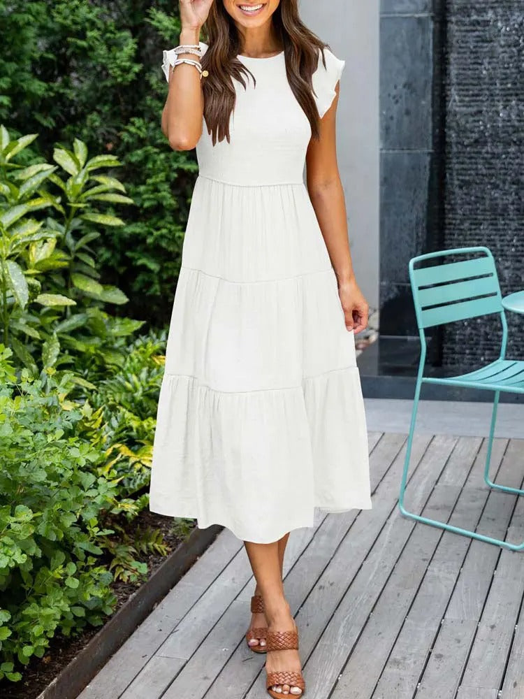 Kelby | Women's Smocked Tiered Midi Dress
