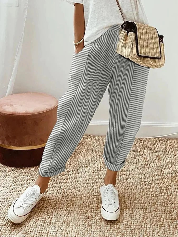 Grace & Jess | Striped Relaxed Trousers