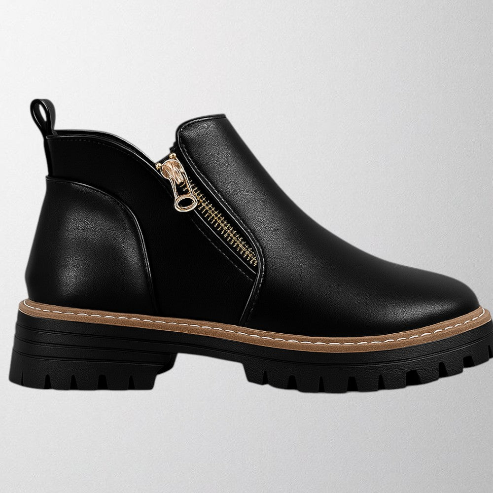Hannelore | Women's Zip Detail Ankle Boots