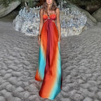 Carys | Women's Cutout Spaghetti Strap Maxi Prom Dress