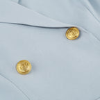 Blanche | Women's Chic Double-Breasted Cape Sleeve Blazer Mini Dress