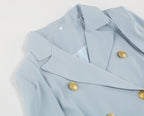Blanche | Women's Chic Double-Breasted Cape Sleeve Blazer Mini Dress