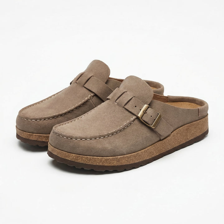 Marlowe | Women's Casual Buckle Slip On Clogs