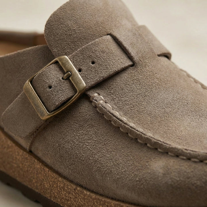 Marlowe | Women's Casual Buckle Slip On Clogs