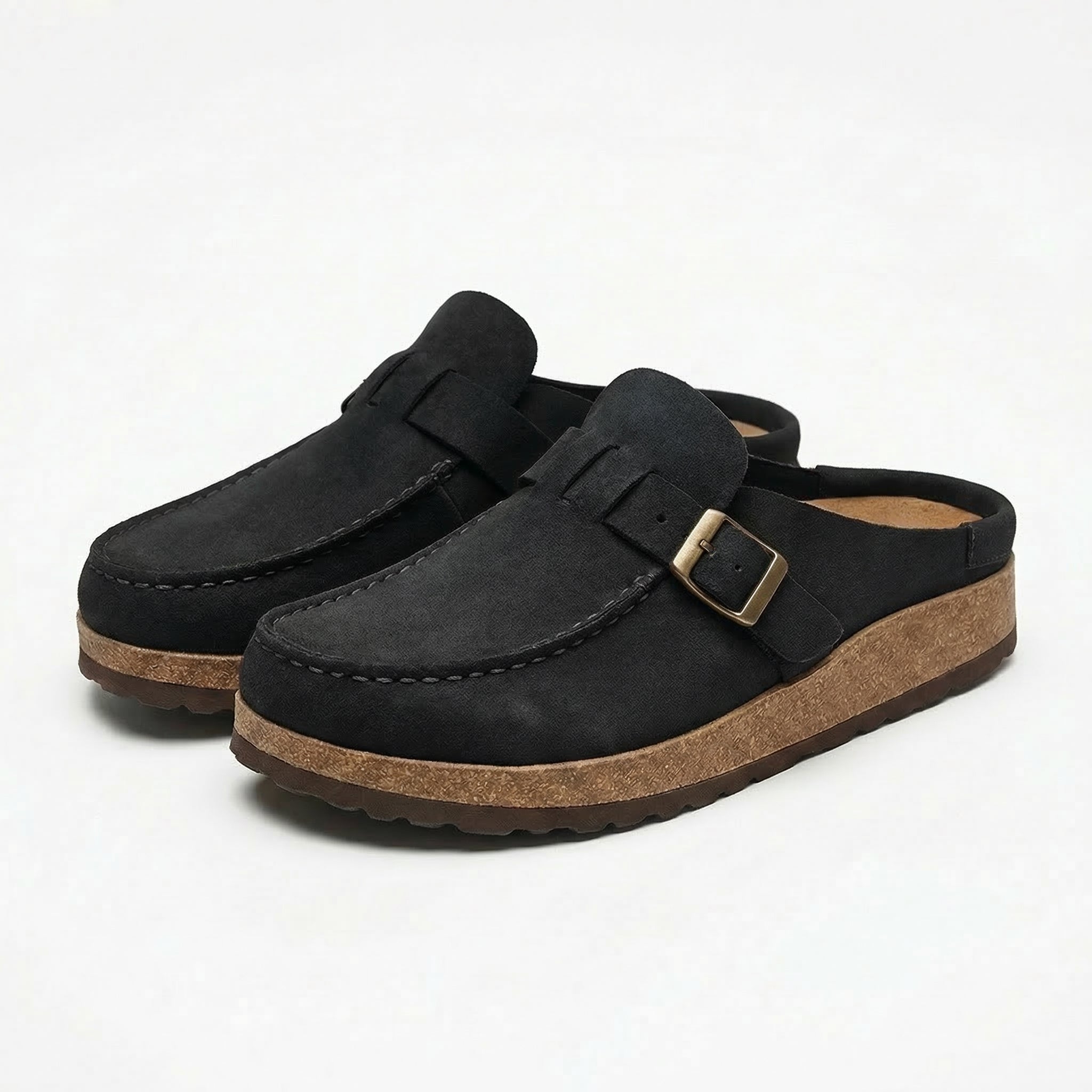 Marlowe | Women's Casual Orthopedic Buckle Slip On Clogs