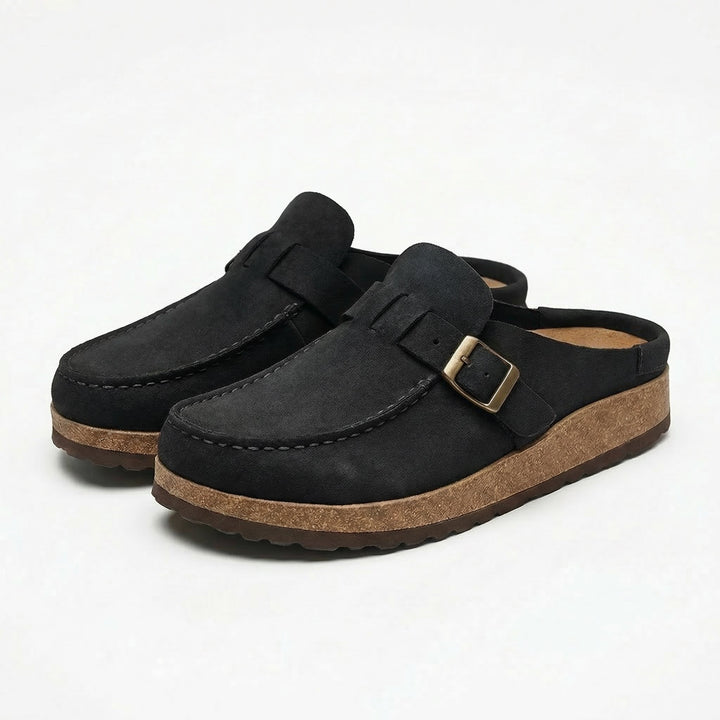 Marlowe | Women's Casual Buckle Slip On Clogs