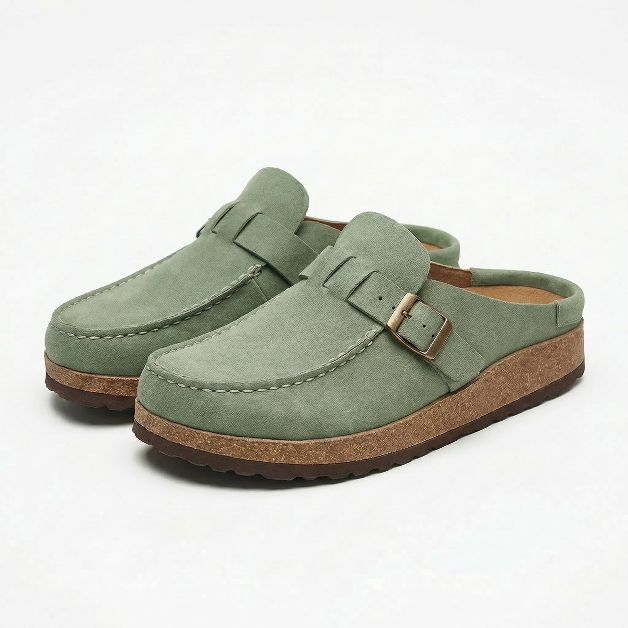 Marlowe | Women's Casual Orthopedic Buckle Slip On Clogs