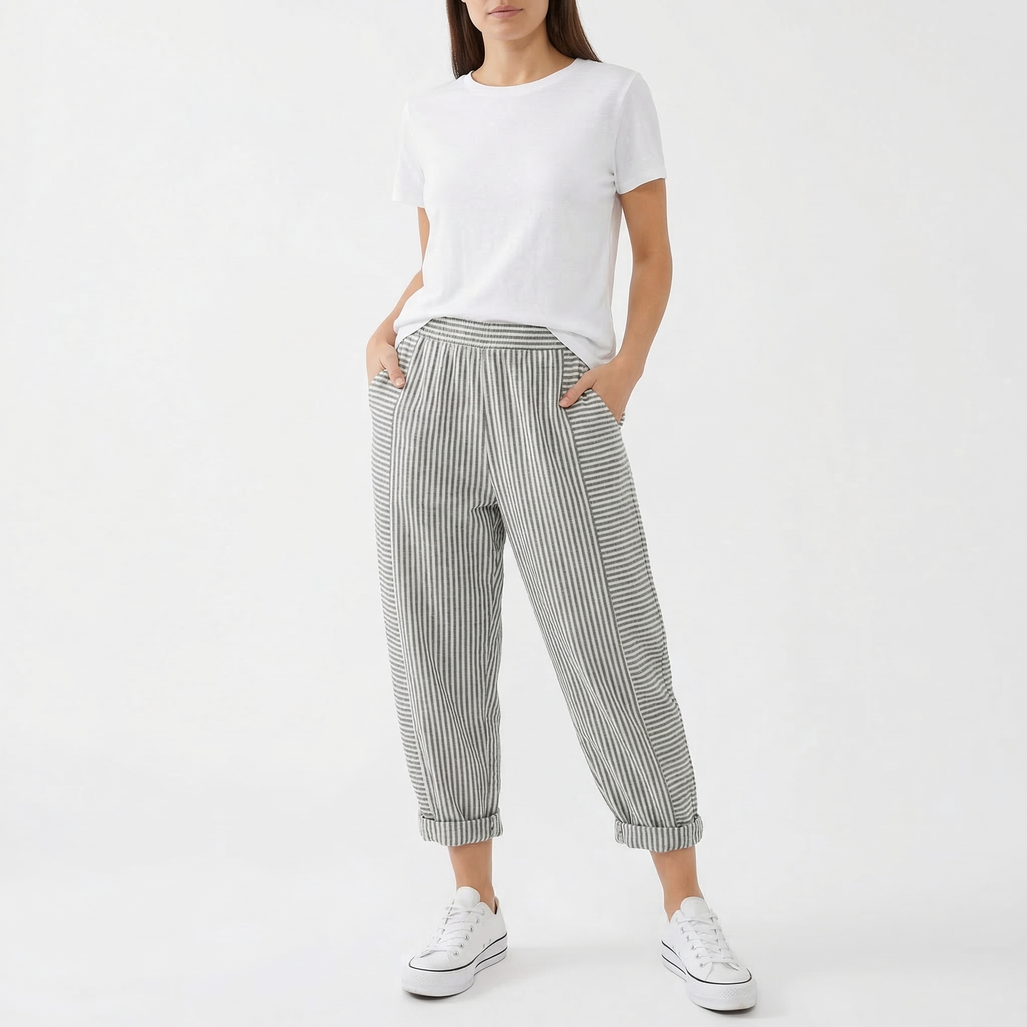 Marlowe | Women's Casual Patterned Trousers