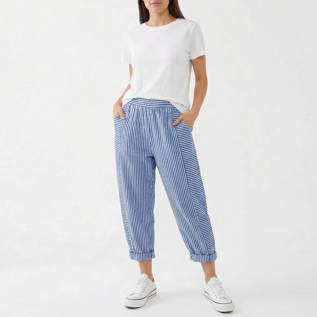Marlowe | Women's Casual Patterned Trousers