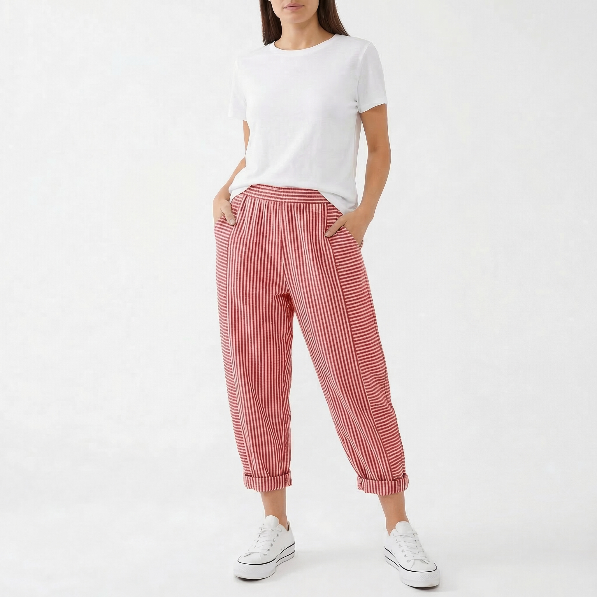 Marlowe | Women's Casual Patterned Trousers