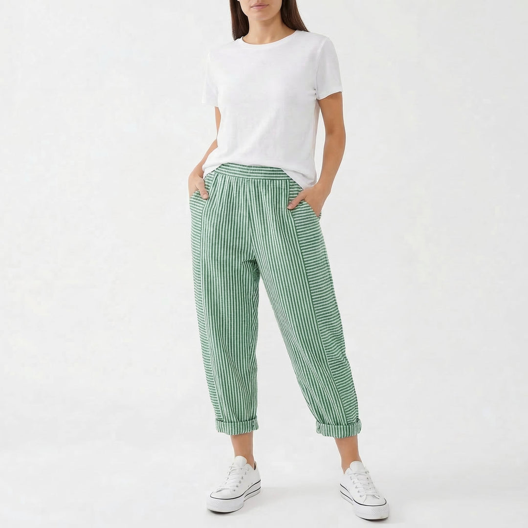 Marlowe | Women's Casual Patterned Trousers