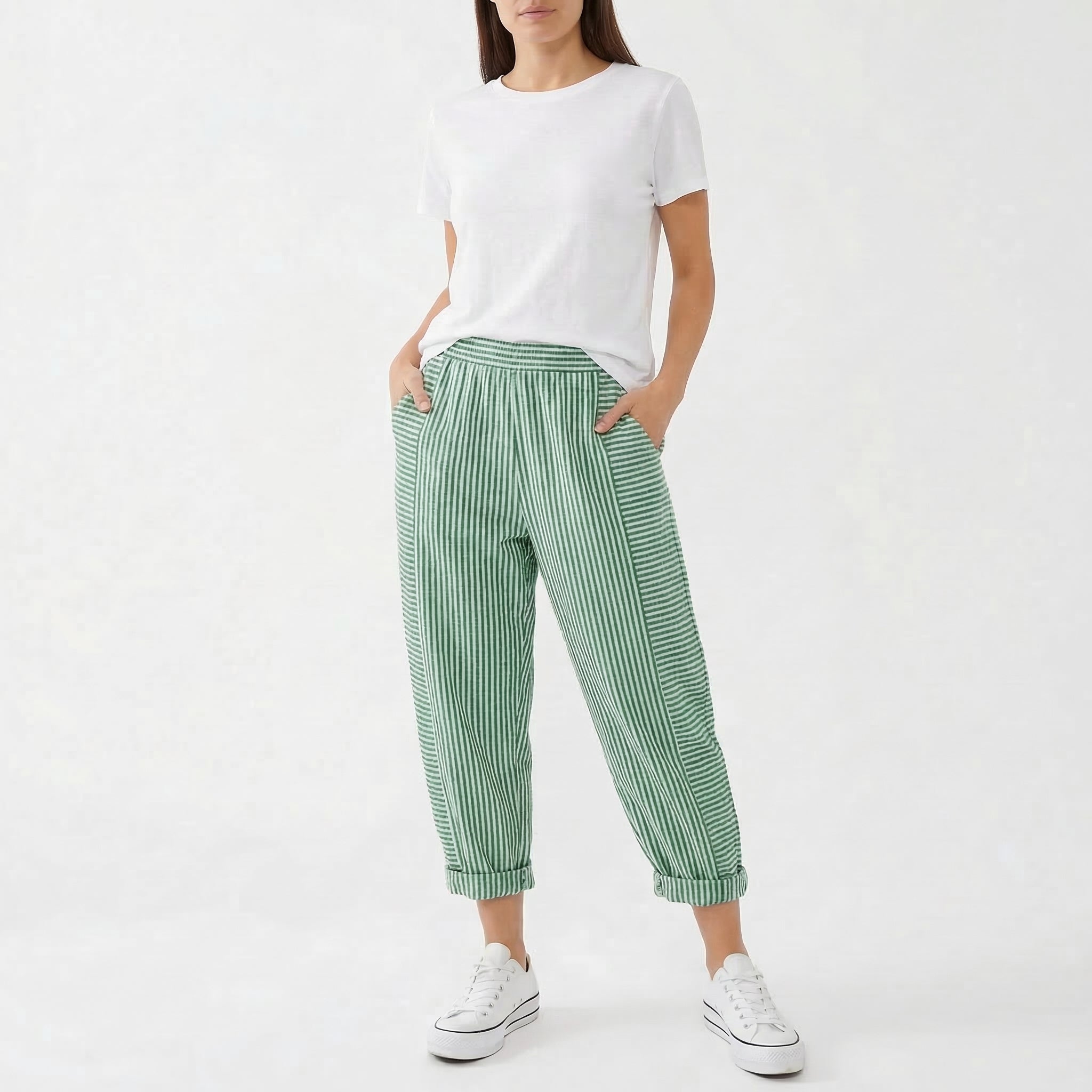 Marlowe | Women's Casual Patterned Trousers