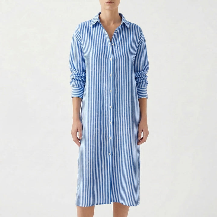 Zaria | Women's Striped Shirt Dress