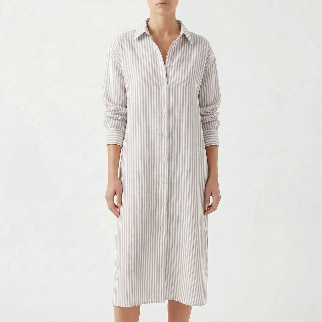 Zaria | Women's Striped Shirt Dress