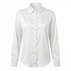 Elira | Women's Satin Button-Up Blouse
