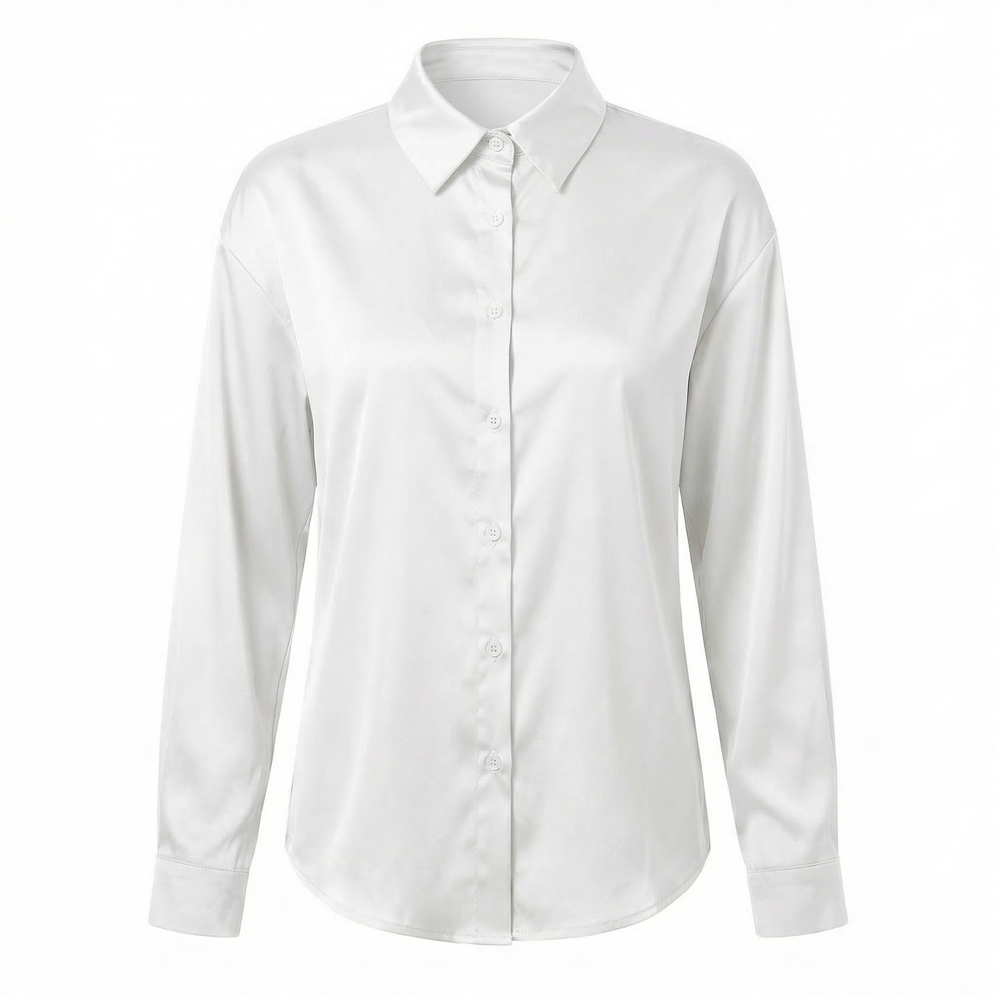 Elira | Women's Satin Button-Up Blouse