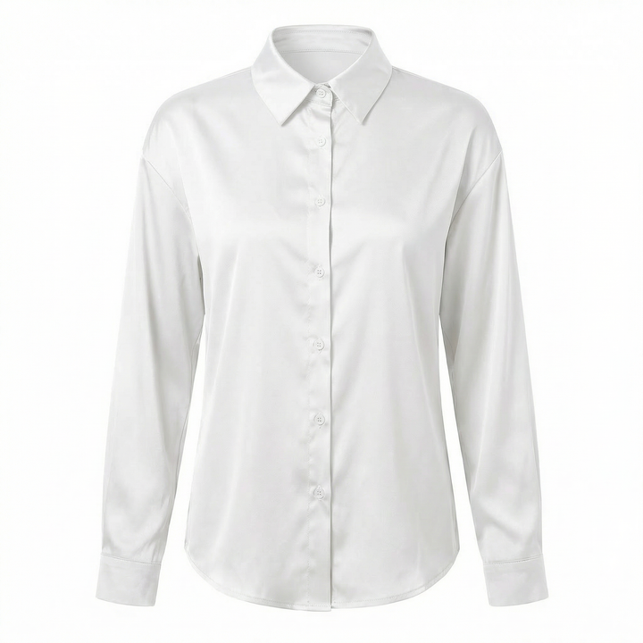 Elira | Women's Satin Button-Up Blouse