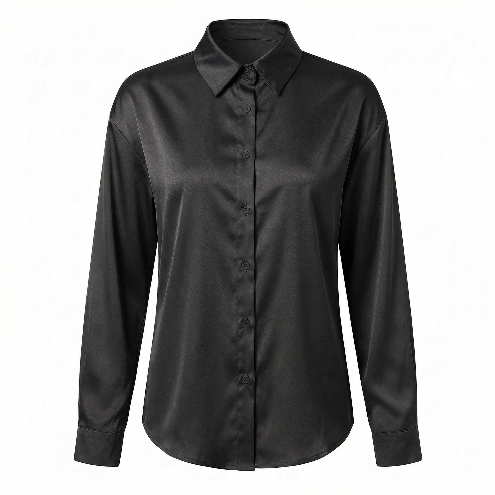 Elira | Women's Satin Button-Up Blouse