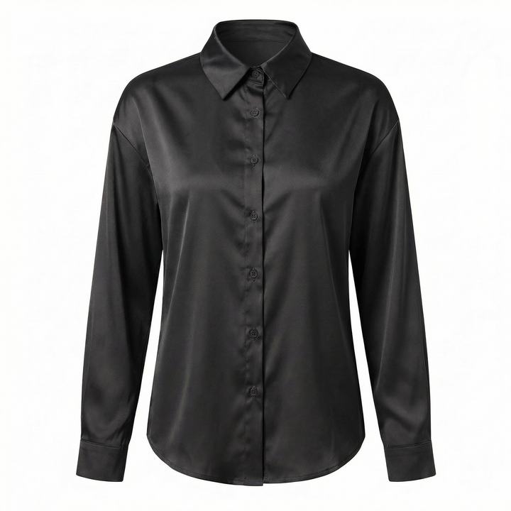 Elira | Women's Satin Button-Up Blouse