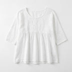 Eira | Women's Lace Detail Peplum Shirt