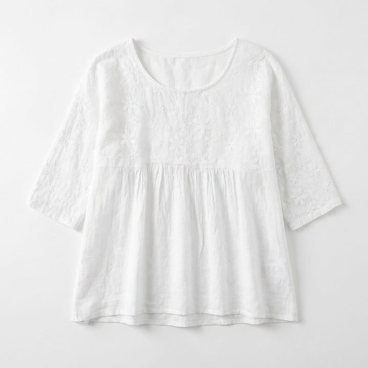 Eira | Women's Lace Detail Peplum Shirt