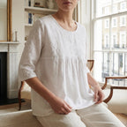 Eira | Women's Lace Detail Peplum Shirt
