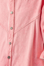 Idony | Women's Casual Button-Down Long Sleeve Mini Shirt Dress